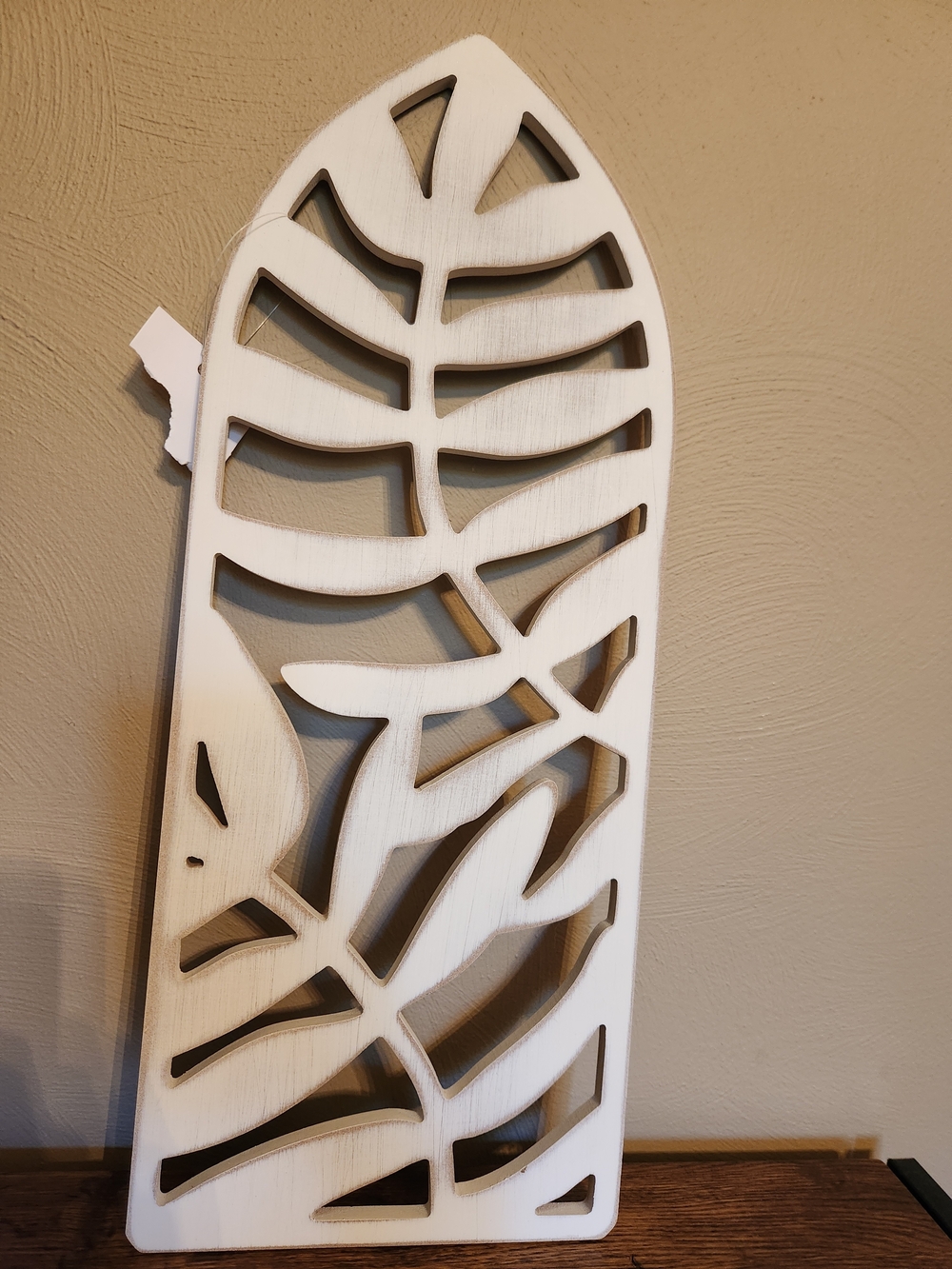 NEW White Leaf Cutout Wall Panel